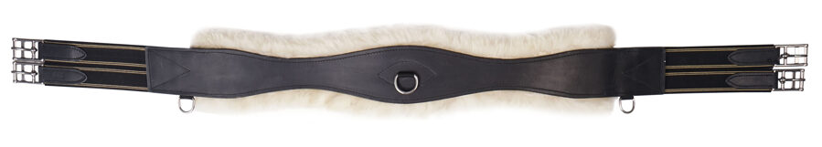 GIRTH ALL PUPROSE, LEATHER WITH SHEEP FUR 180053