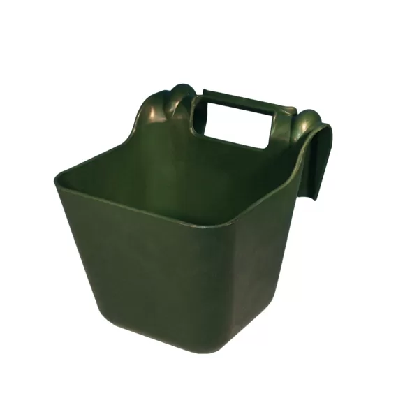 OK Plast Feed Trough with plastic hooks 14 l Green